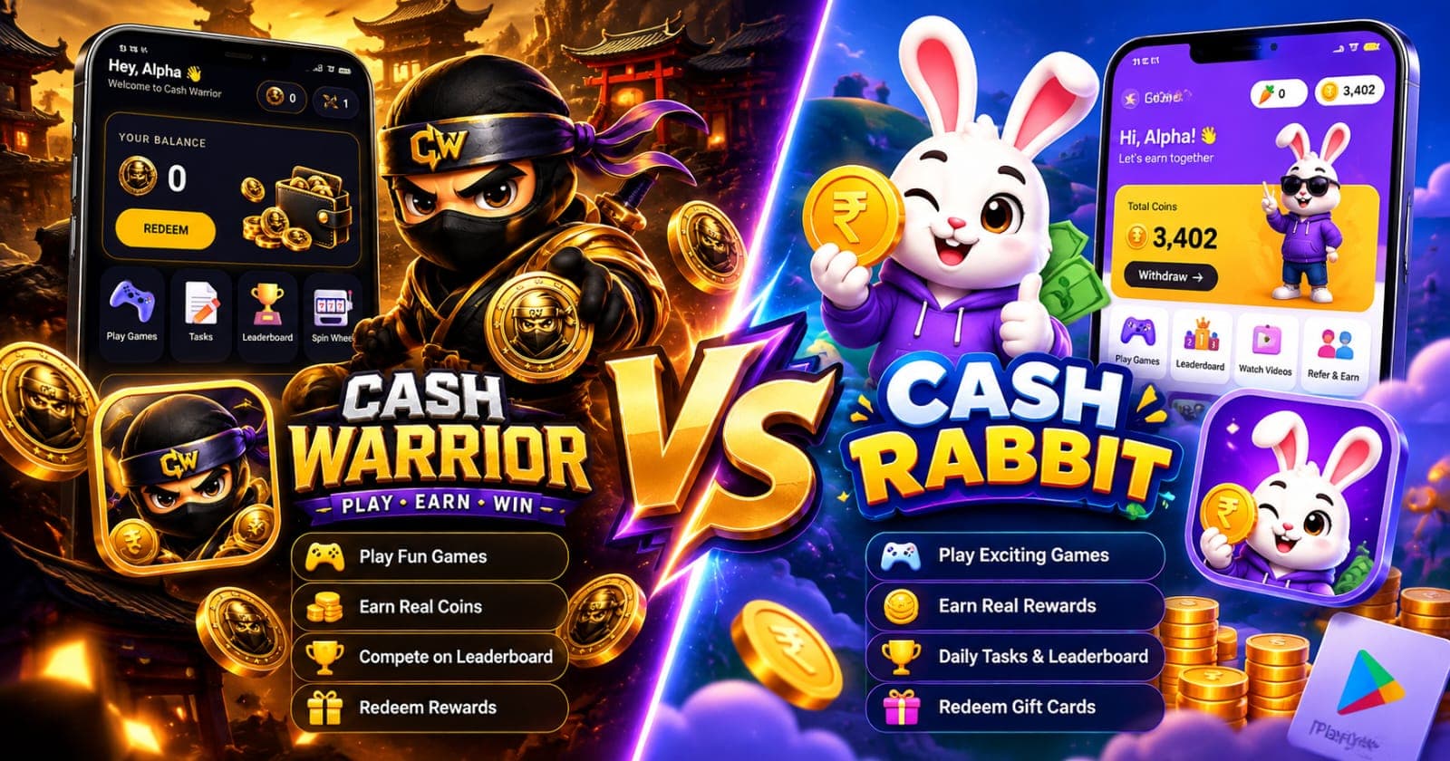 Cash Warrior vs Cash Rabbit: Which Earning App Fits You?