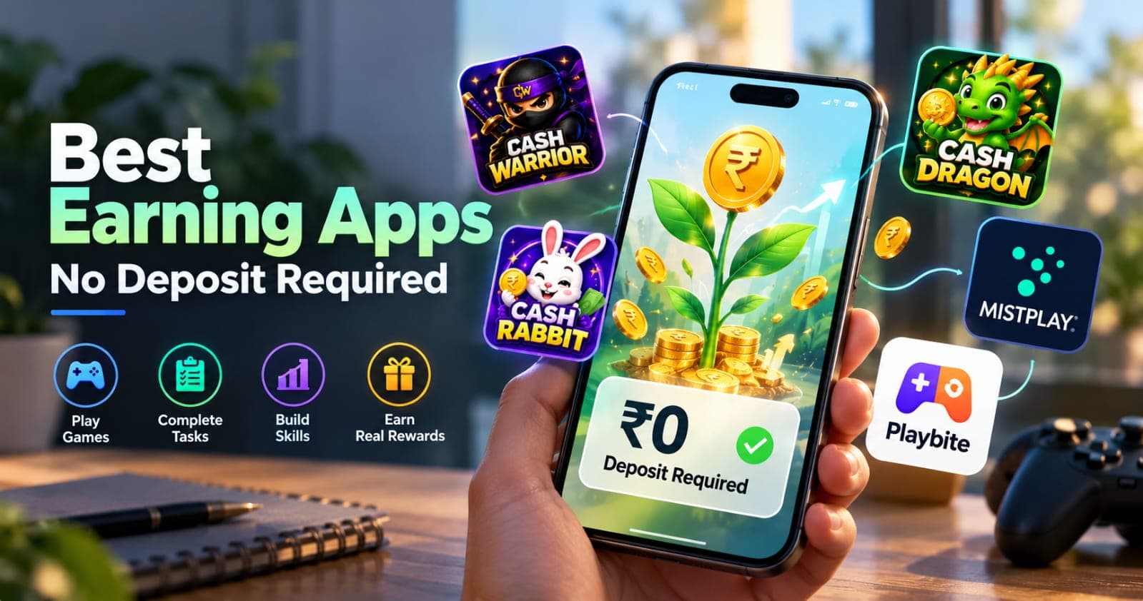 Best Earning Apps With No Deposit Required (2026)