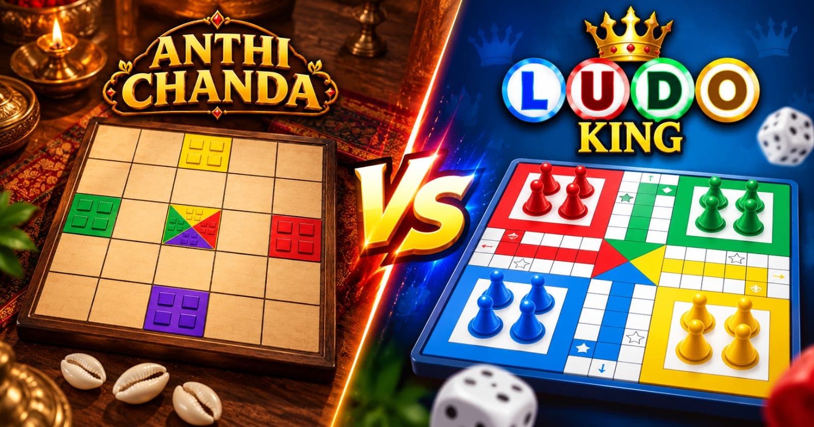 Anthi Chanda vs Ludo: India's Traditional Board Game Compared